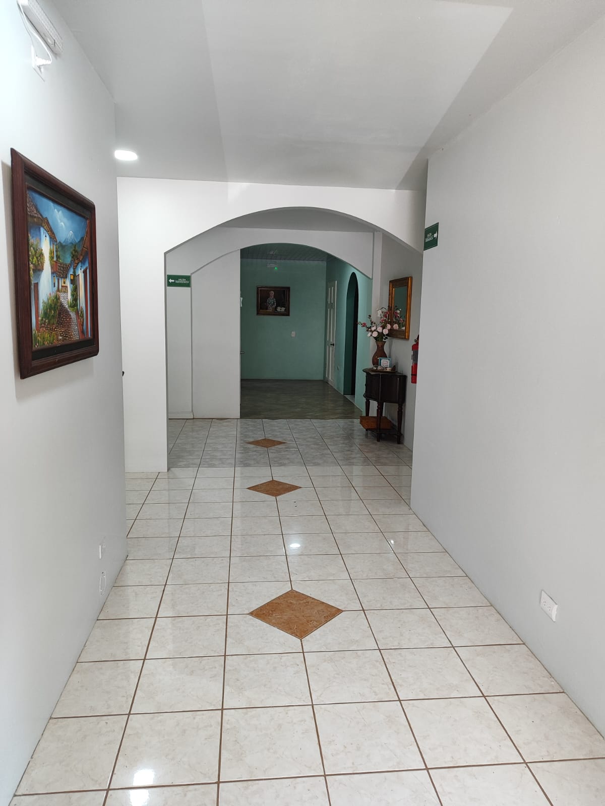 Indoor hallway with decorative arches